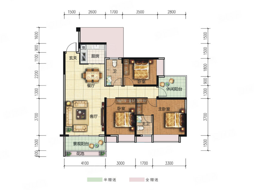 永兴县江山府二期翰林A4户型