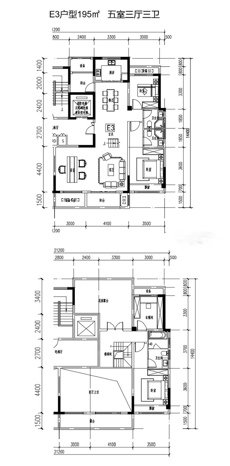永兴县财富公馆E3户型