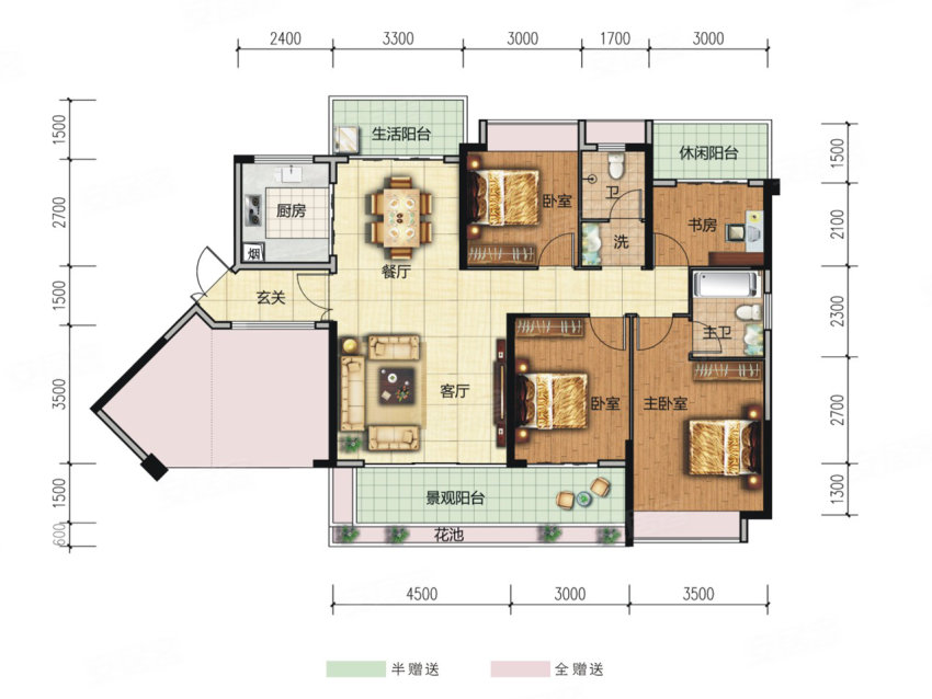 永兴县江山府二期翰林B2户型