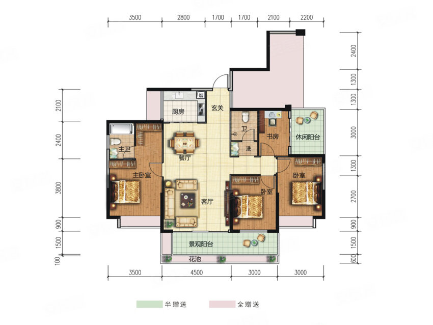 永兴县江山府二期翰林B3户型