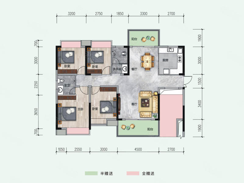 永兴县天悦城D户型