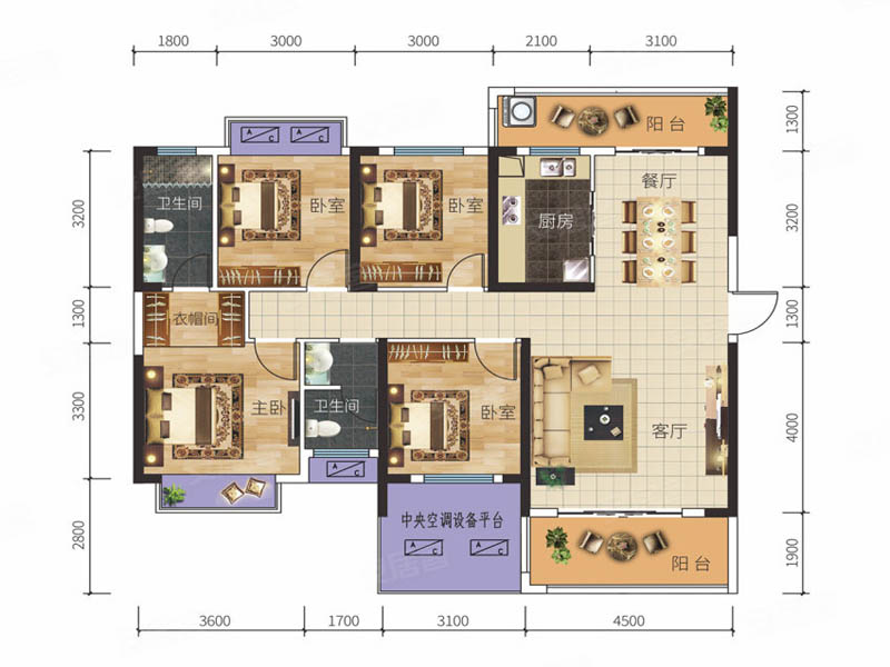 资兴市东江首府A1户型