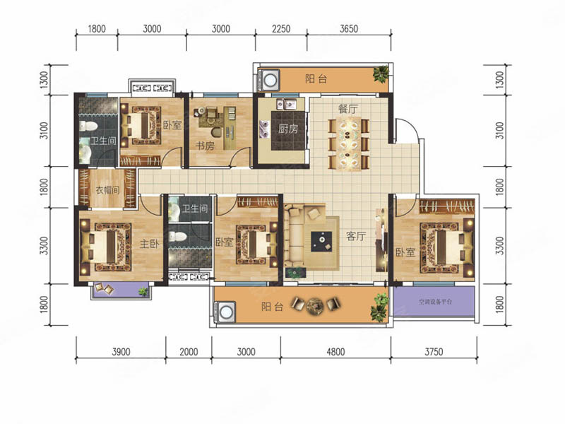 资兴市东江首府C1户型