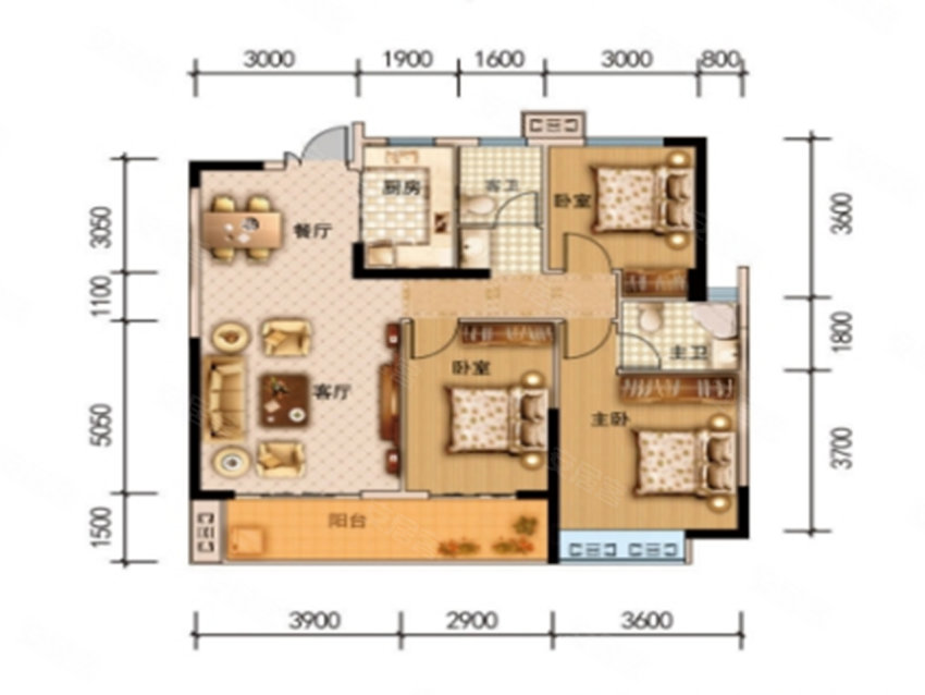 宜章县万利星城C户型
