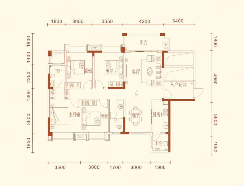 宜章县书香名邸5A户型