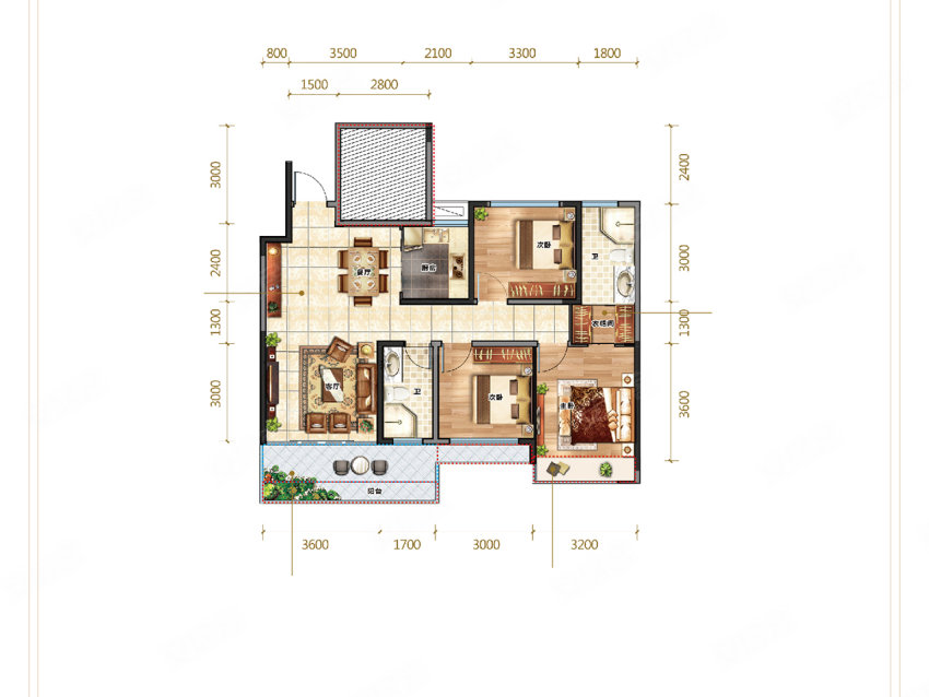 宜章县天邦宜章城B户型