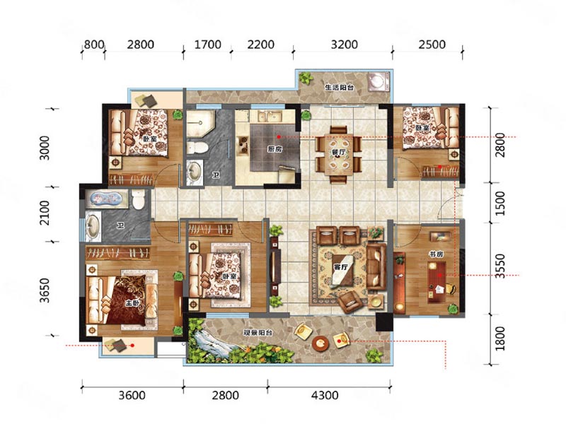 汝城县恒泰领秀城C2户型