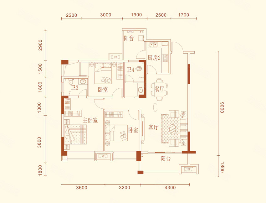 宜章县书香名邸5栋C户型