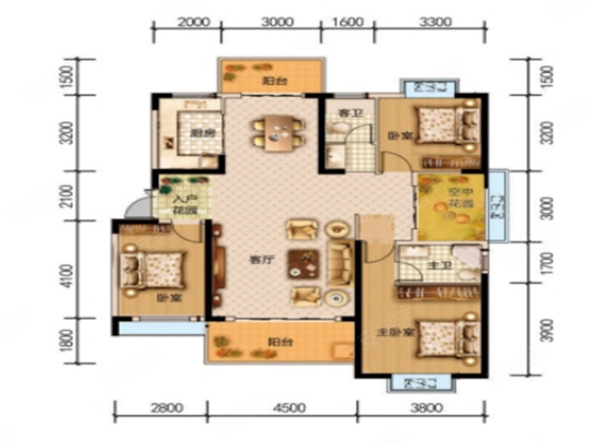 宜章县万利星城B户型