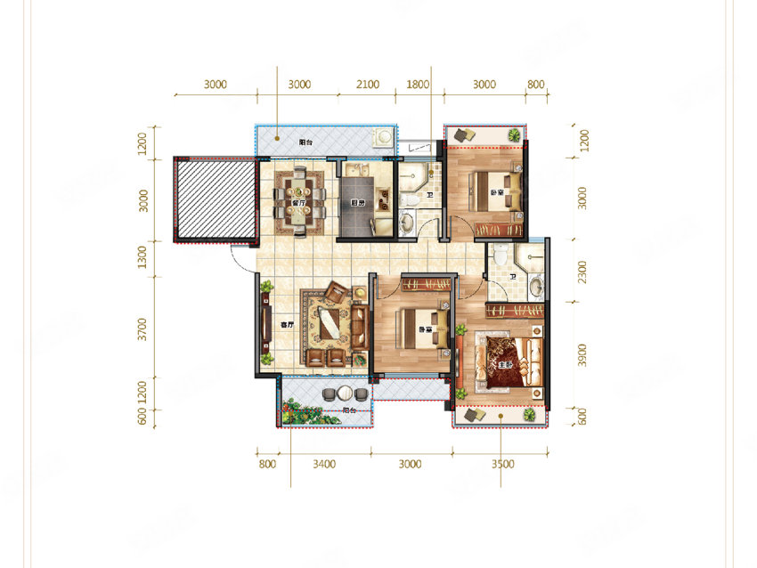 宜章县天邦宜章城A1户型