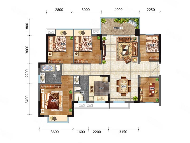 汝城县恒泰领秀城B1户型
