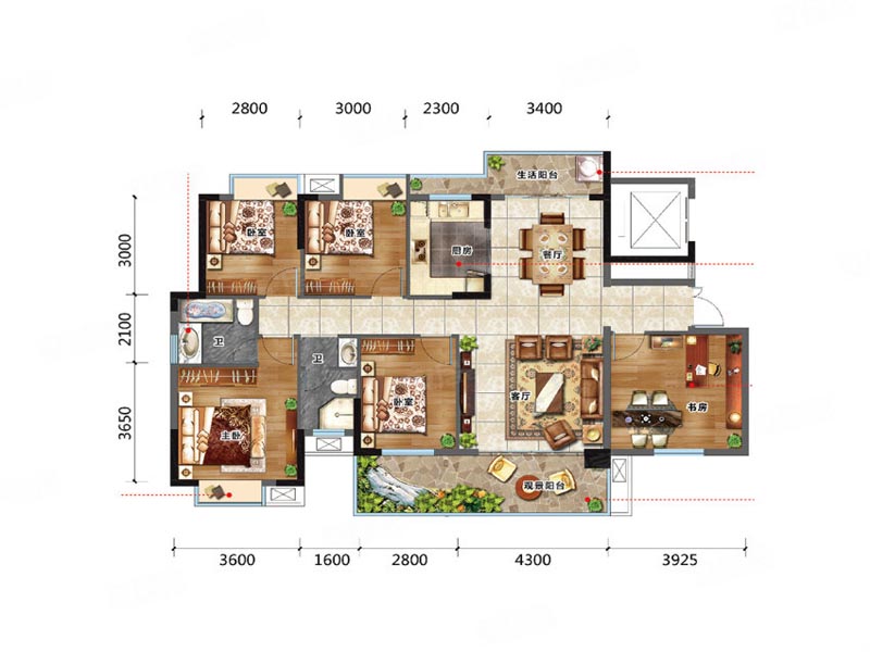 汝城县恒泰领秀城D户型
