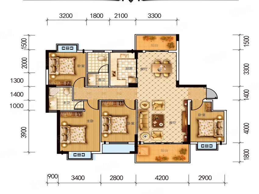 宜章县万利星城A4户型