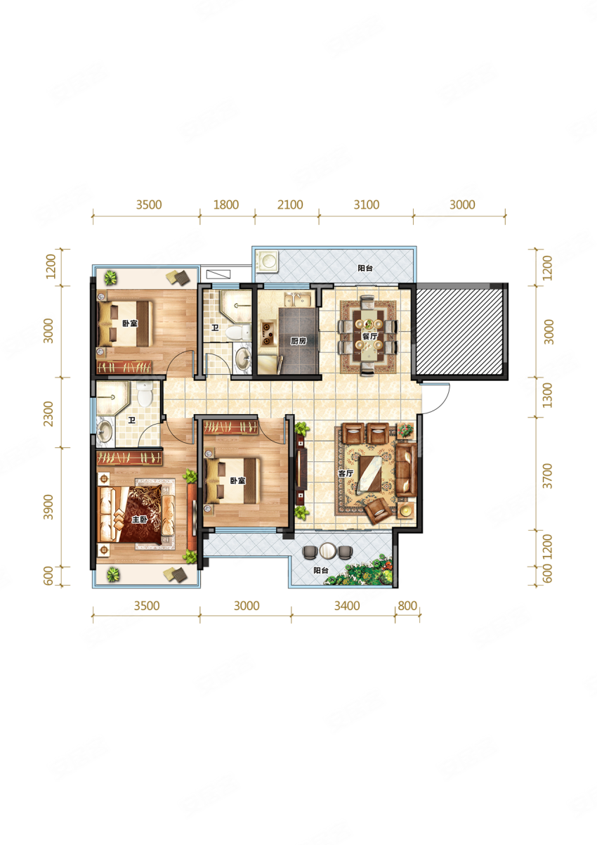 宜章县天邦宜章城A户型