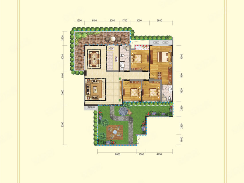 桂东县汇达豪庭B1户型