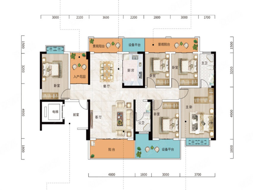 嘉禾县皇廷江山府C户型