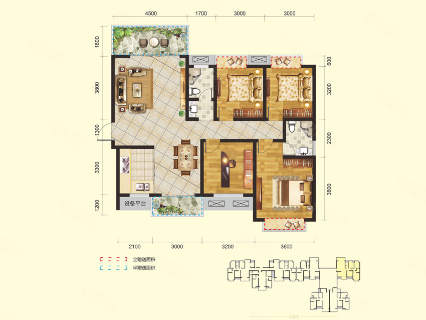 桂东县汇达豪庭F4户型
