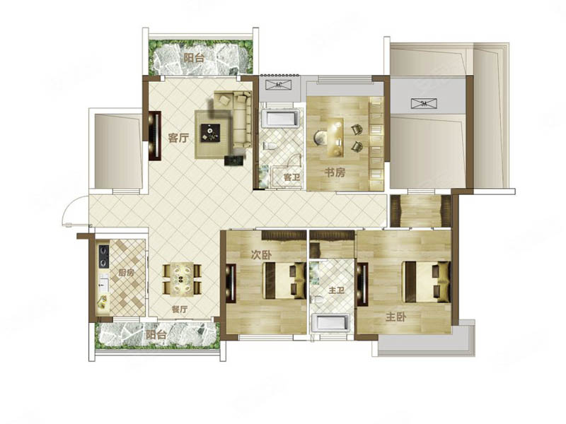 嘉禾县中悦玲珑C户型