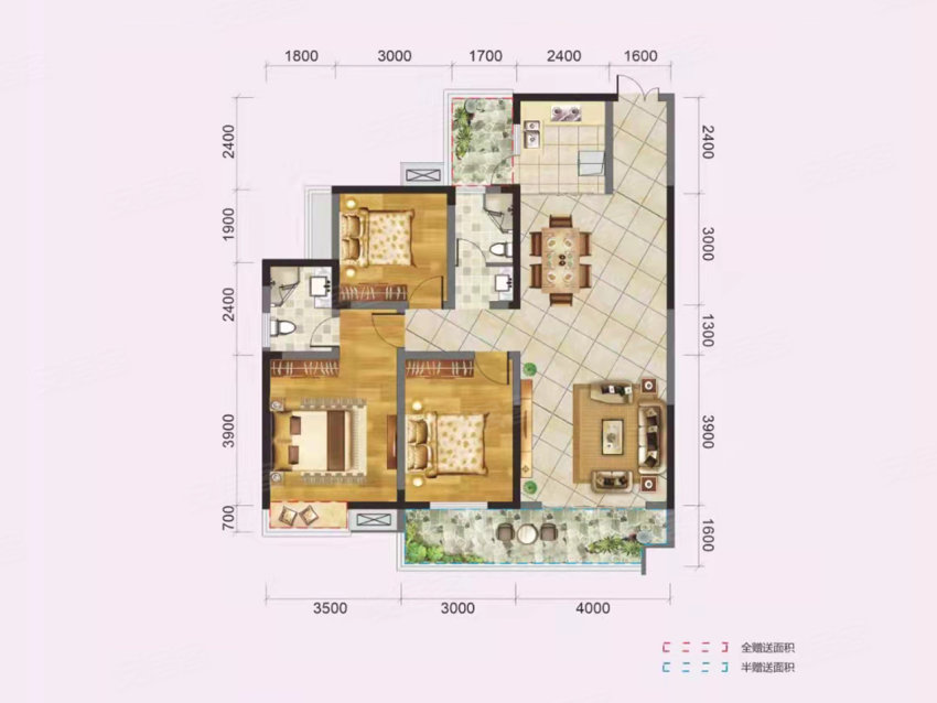 桂东县汇达豪庭G3户型
