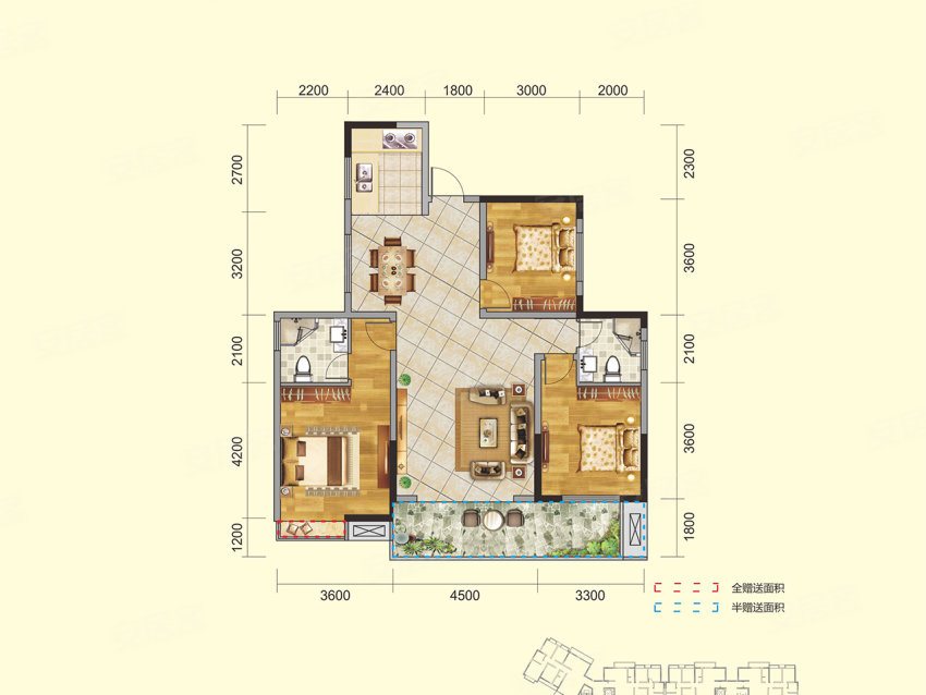 桂东县汇达豪庭D2户型