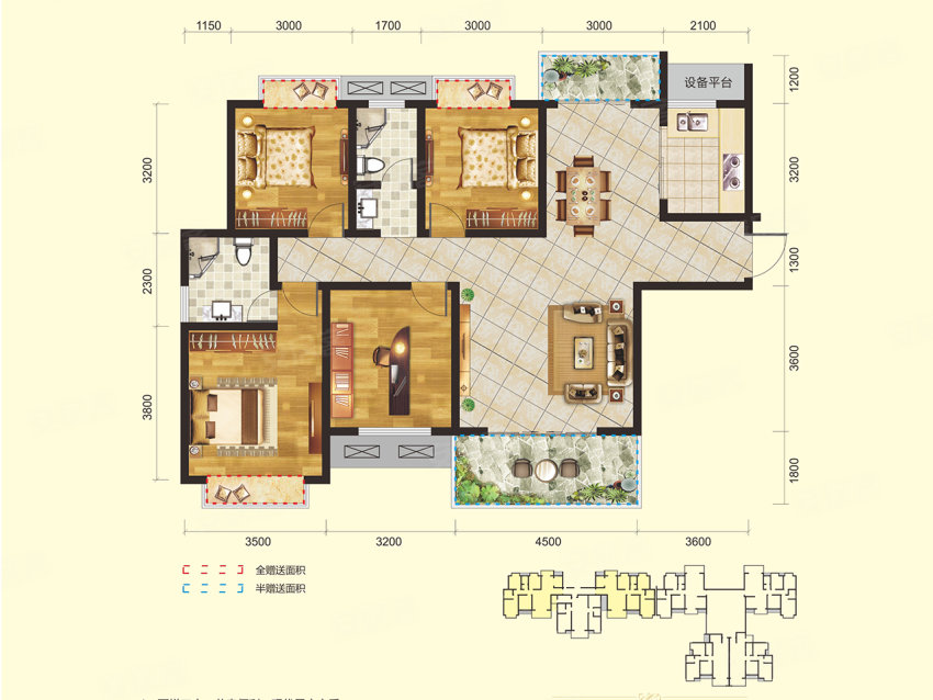 桂东县汇达豪庭F1户型