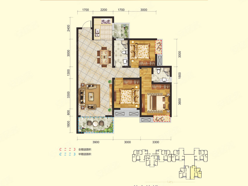 桂东县汇达豪庭F6户型