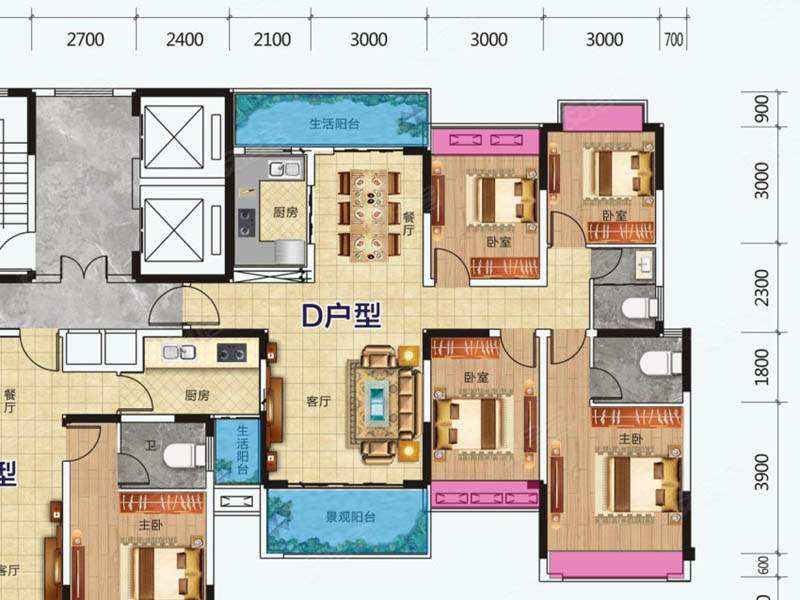 临武县龙山书居7栋D户型