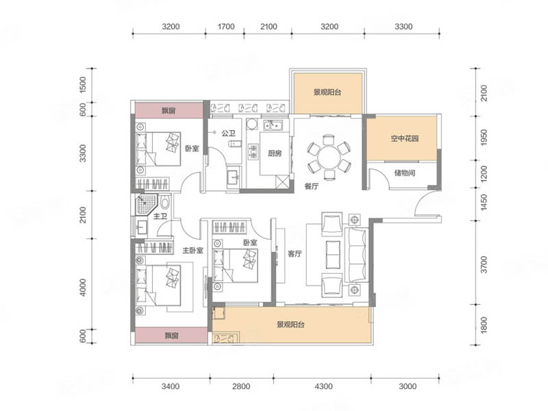 临武县珑悦文兴府A1户型