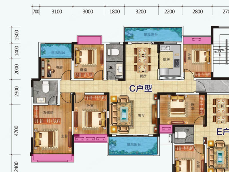 临武县龙山书居3栋C户型