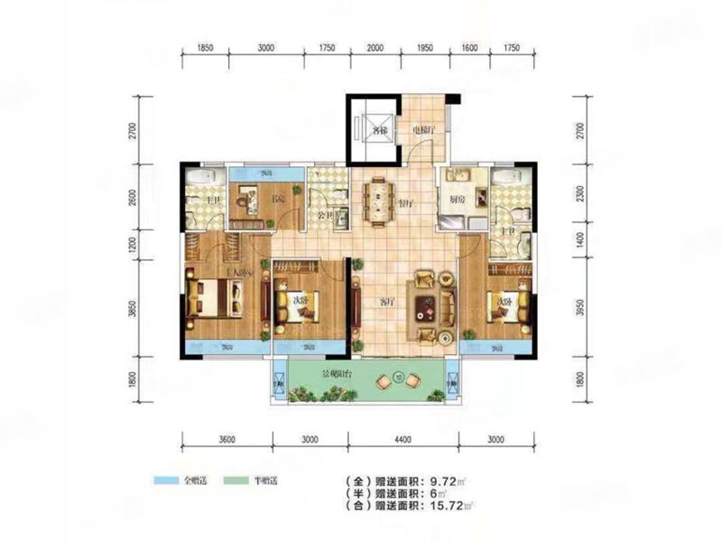 桂阳县藏珑A02户型
