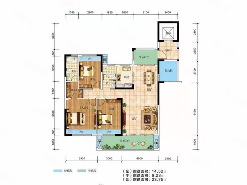 桂阳县藏珑B01户型