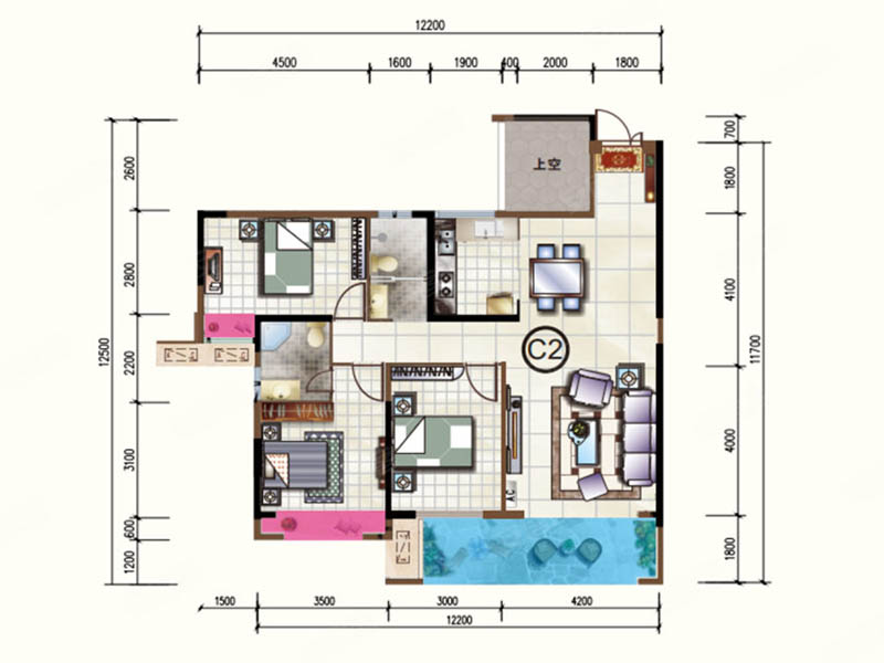 临武县御景华庭C2户型