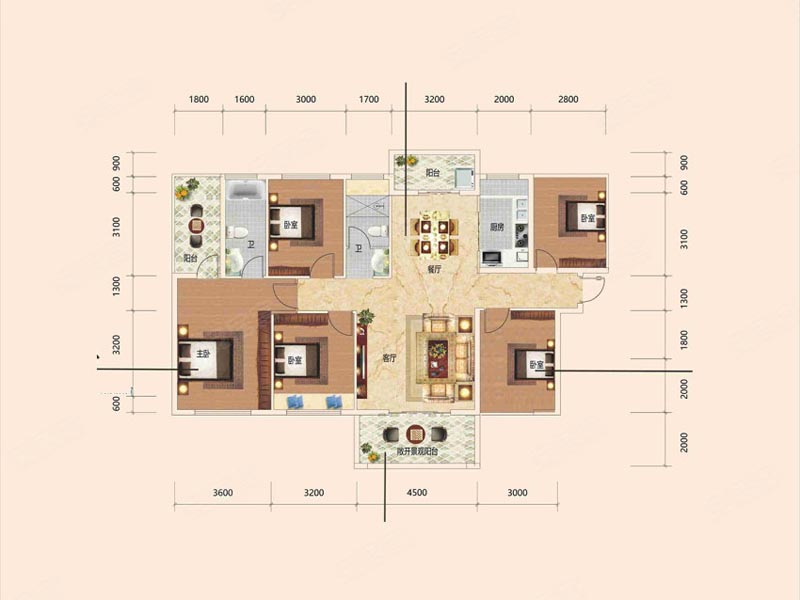 桂阳县金麟府12栋A户型