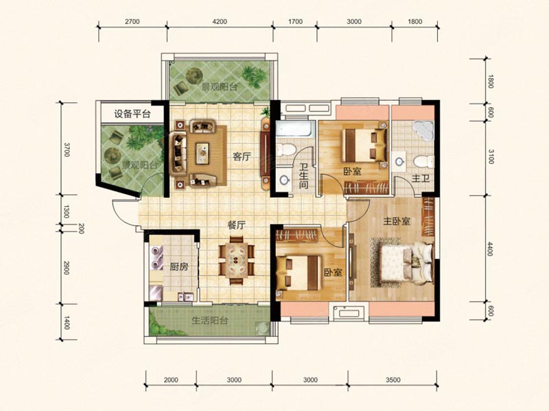 桂阳县东城御府B1户型