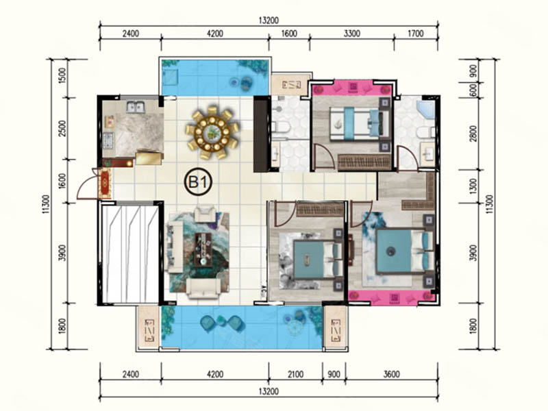临武县御景华庭B1户型