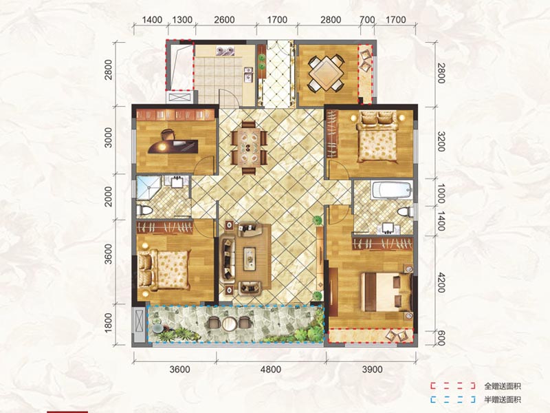 桂阳县新东方锦绣庄园F户型