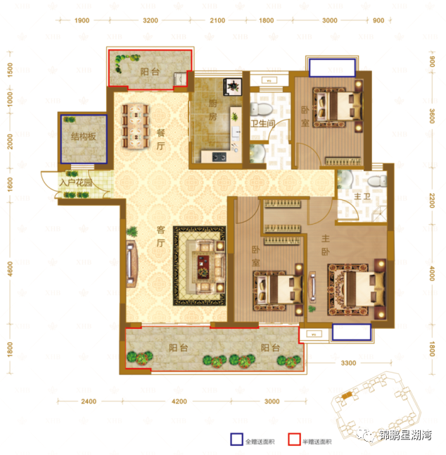 桂阳县锦鹏星湖湾A户型