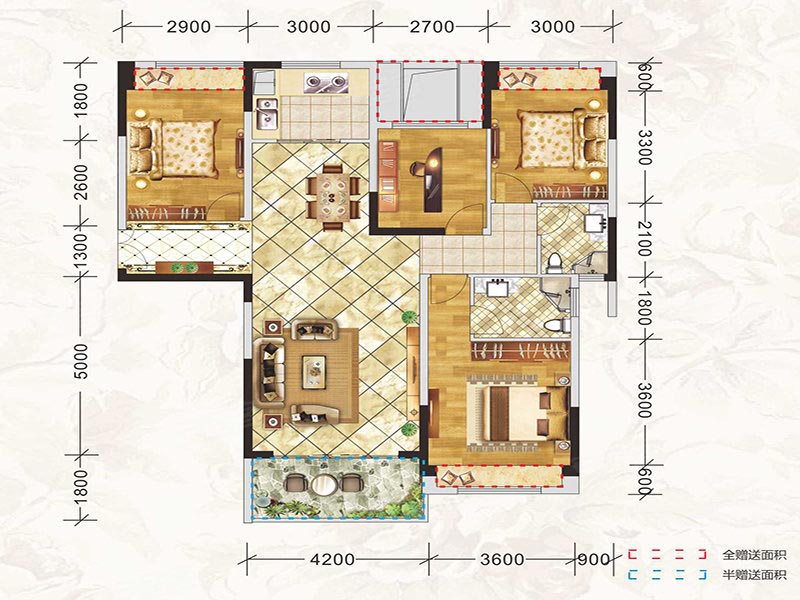 桂阳县新东方锦绣庄园C户型