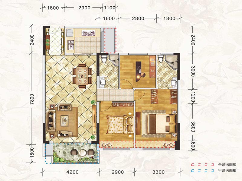 桂阳县新东方锦绣庄园A户型