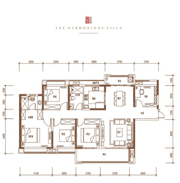 苏仙区汇景雍和居D户型