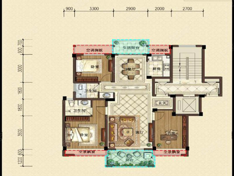 安仁县江湾壹号C户型