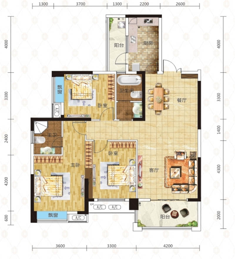 安仁县中央翰府C户型