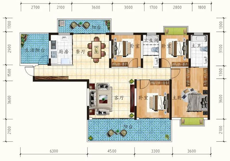安仁县雄森君临华庭K四室
