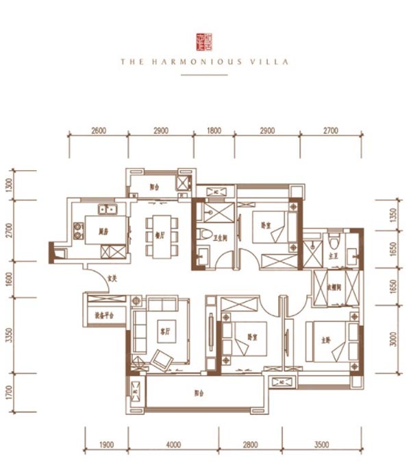 苏仙区汇景雍和居B户型
