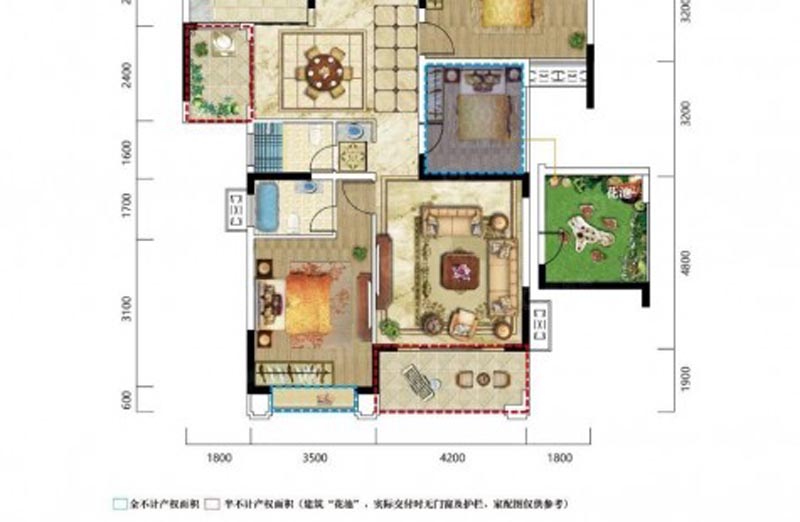 苏仙区明大公园九里B1户型