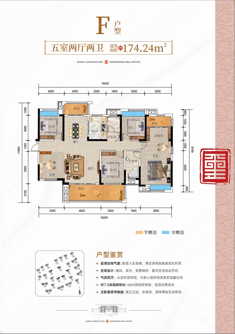 苏仙区建投东玺台F户型