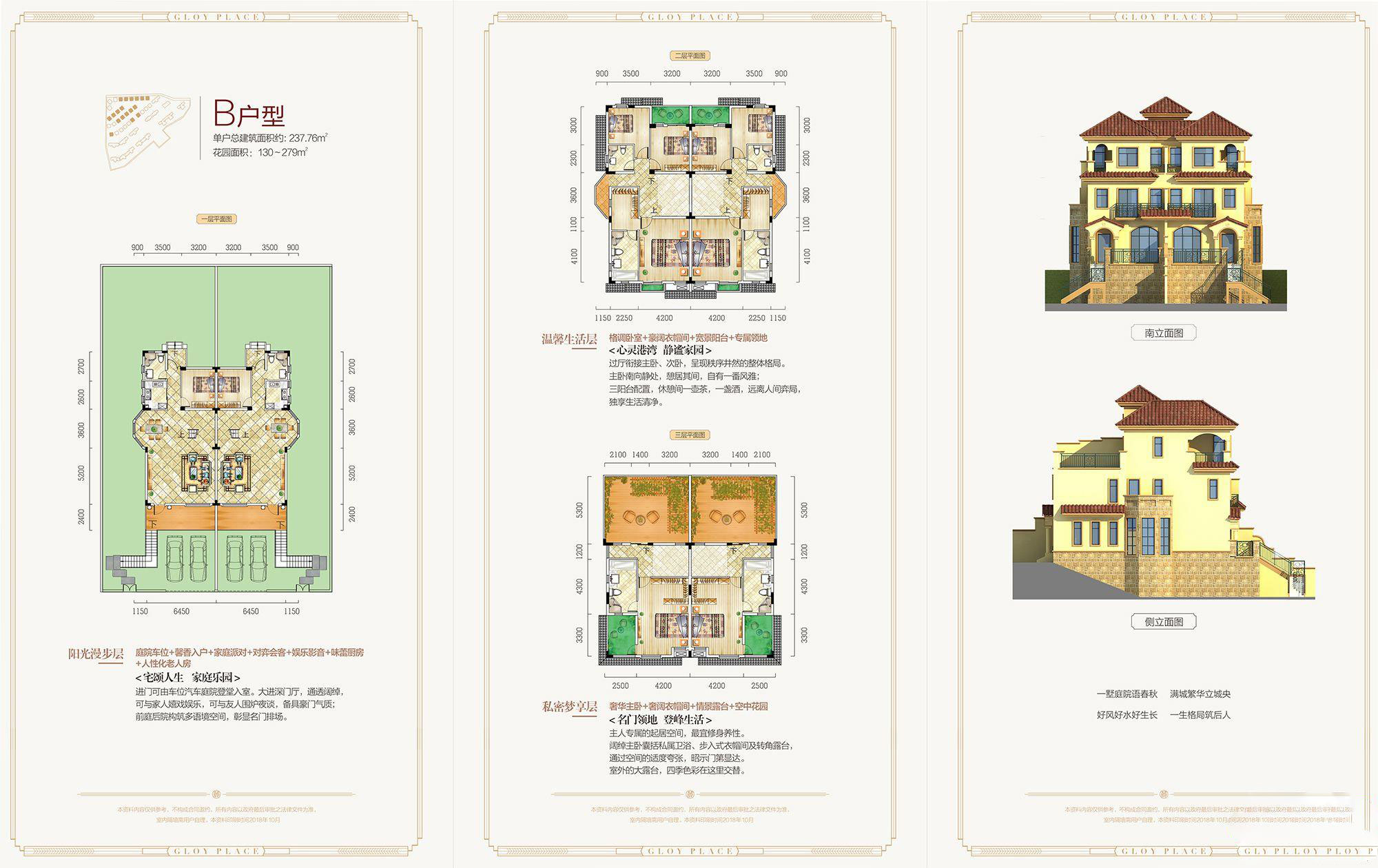 北湖区香麓山墅别墅B户型
