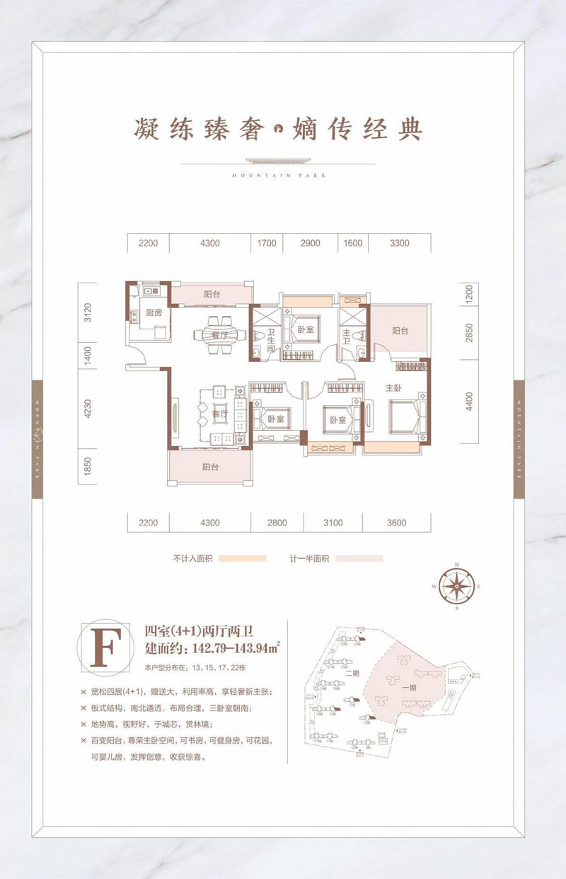 北湖区畔山花园F户型