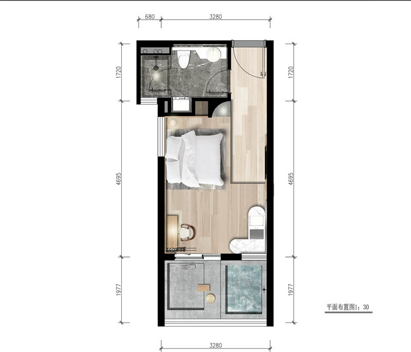 北湖区十畝泉生活公寓32平