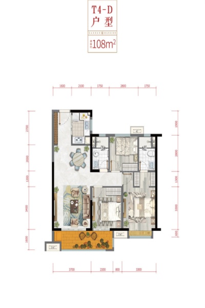 常德市柳叶和园C户型